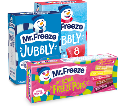 Selection of Mr Freeze products